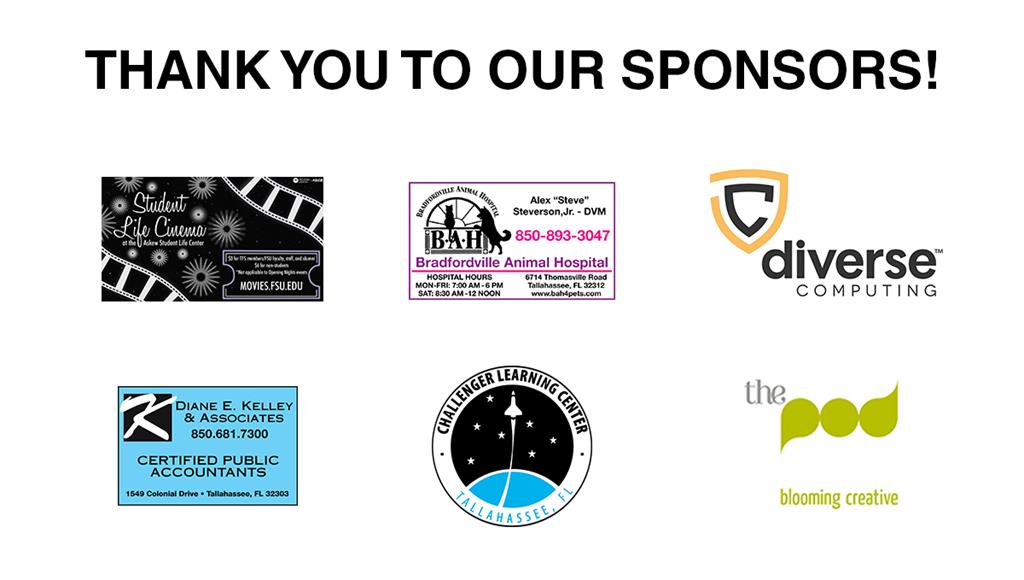 Thank you to our sponsors!